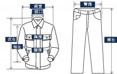 如何测量工作服尺码？